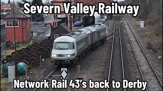 Severn Valley Railway | Network Rail Class 43’s head back to Derby RTC