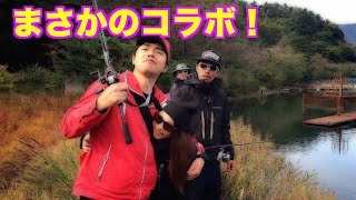 バス釣りyoutuber マスゲン K さんず おさぼリーマン コラボ【琵琶湖】