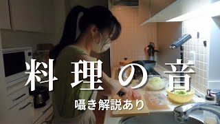 ASMR 声あり★究極の安眠音/切る混ぜる焼く/お好み焼き/Japanese #okonomiyaki #cookingasmr