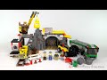 lego city gold mine 4204 stop motion build review