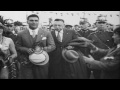 german boxer max schmeling is welcomed by his fellow countrymen in berlin german...hd stock footage