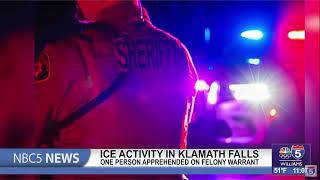 ICE agents in Klamath Falls apprehend one person on a felony warrant