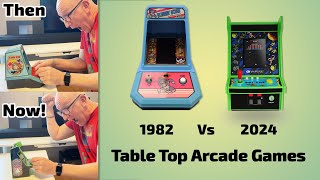 Table Top Arcade games compared 1982 vs 2024 - Donkey Kong \u0026 Galaga