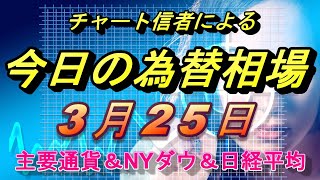 『FX』ドル円、ユーロ、ポンド、日経平均、ＮＹダウの為替相場予想　チャートでどう見る？2020年3月25日