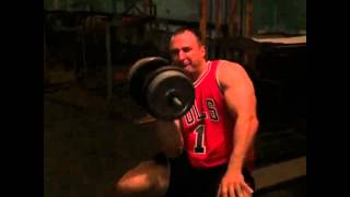 Alexey Voevoda. 64 kg. Biceps.  Dumbbell bench press