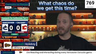 What chaos do we get this time? | Canucks vs Flames | Live Reaction and Interaction