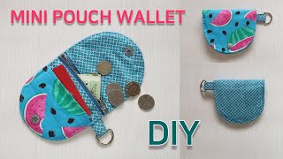 DIY Mini pouch wallet/귀여운 지갑만들기/쉬운 바느질 [jsdaily]