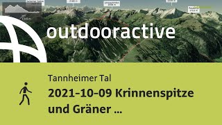 Wanderung im Tannheimer Tal: 2021-10-09 Krinnenspitze und Gräner Ödenalpe