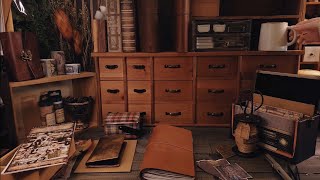 ASMR｜Cleaning up after shooting and replacing collage materials｜Storage, Organize, Work, Relaxing