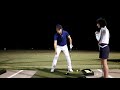 golf lesson with my wife 072 how to set your wrists perfectly at the backswing top