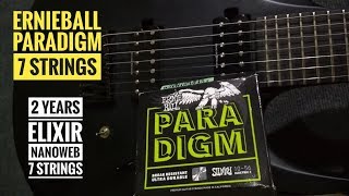 Ernie Ball Paradigm & 2 Elixir Nanoweb 7 strings