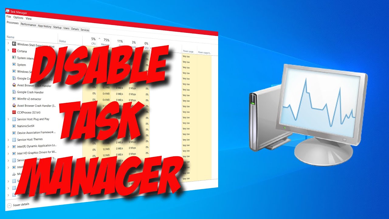 Two Methods How To Disable Task Manager In Window 10. - YouTube