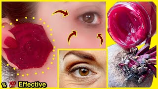 I Mixed Beetroot With This Oil, Removed Under Eye Wrinkles, Dark Circles in 20 Minutes- Whiten Face