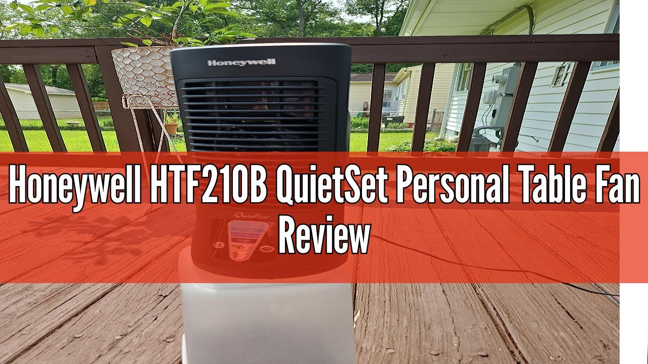 Honeywell HTF210B QuietSet Personal Table Fan Review - YouTube