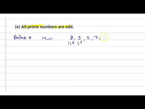 Is every odd number a prime number True or false?