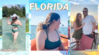 First Day in FLORIDA!! 🌞🛥🏝 Swimming at the Sand Bar, Boating, + Watching the Sunset