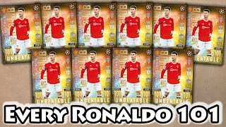 Every MATCH ATTAX EXTRA 2021/22 Cristiano Ronaldo 101 Card We Have Packed | CR7 Unbeatable 101 Card