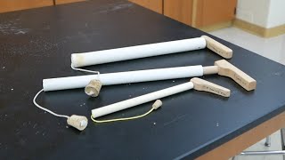 Toy physics - Pop guns-- cork, potato, or foam poppers  // Homemade Science with Bruce Yeany