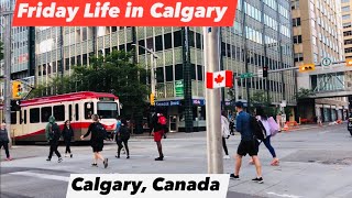 Friday Life in Calgary, morning to afternoon, sunny \u0026 warm June, Alberta, Canada 🇨🇦