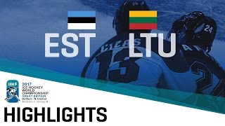 Estonia - Lithuania | Highlights | 2017 IIHF Ice Hockey World Championship Division I Group B