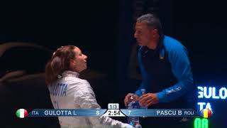 FE F S Individual Orleans FRA World Cup 2017 Semifinal 01 PODIUM GULOTTA ITA vs PASCU ROU