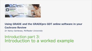 GRADEpro GDT 3 Introduction to a worked example