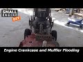 Engine Crankcase and Muffler Flooded with Gas