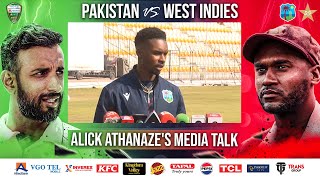 Alick Athanaze's Media Talk | Pakistan vs West Indies | 2nd Test 2025 | PCB