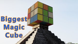 The biggest Magic Cube fell on Chichen Itza  - 250,000 Balls
