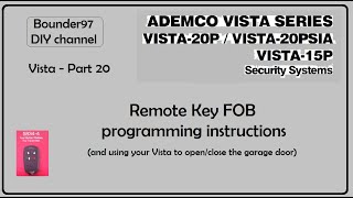 remote Key FOB installation (Vista 20p part 20)