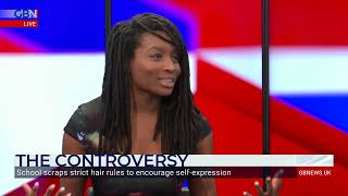 Inaya Iman Folarin reacts to a school scrapping strict hair rules to encourage self-expression