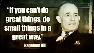 Listen To What Napoleon Hill Says In "The Greatest Book Of All Time Think and Grow Rich"!