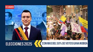 Noboa favorito con la encuestas de salida de urna con más de 50% de los votos