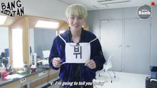 [ENG] 161105 [BANGTAN BOMB] This is how V warms up his voice before singing