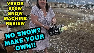 Fake Snow Has Never Been More Fun!!  Vevor's Snow Machine Review!