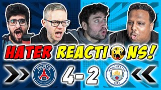 Man City RIVALS \u0026 HATERS SMUG 🤭 Reaction to PSG 4-2 Man City | Champions League Fan Reactions