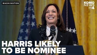 Harris has enough Democratic delegates to become the party's presidential nominee, AP reports