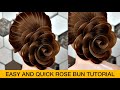 Easy Trending Advance Rose Bun Tutorial ✨ #hairstyle #rosebun #hairstyletutorial #tutorial #explore