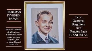 Habemus Juvenem Papam! Francis Pope's pastel portrait by Marcus Antonius (The Lucky Duckies singer).