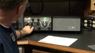 D-lab Drake R-4c Ham Tube Receiver Audio Modification Demo