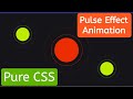 CSS Pulse Animation | Pulse Effect Using HTML CSS @letsrecode