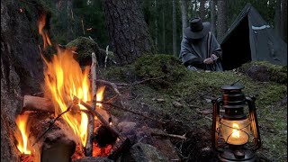 Into The Deep Woods - 3 days solo bushcraft, wild camping, off trail, canvas lav