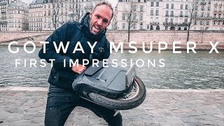 GOTWAY MSUPER X - First Impressions - Electric Unicycle Part 2