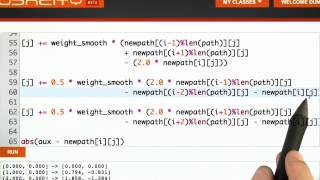 Constrained Smoothing Solution - Artificial Intelligence for Robotics