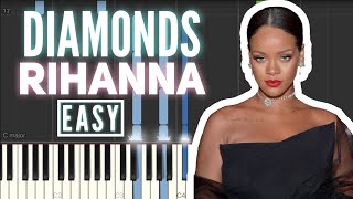 Rihanna - Diamonds Piano Tutorial [EASY] - How to Play Piano for Beginners
