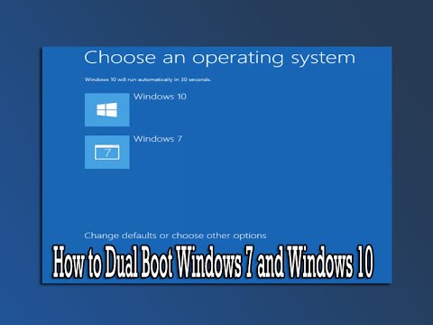 How To Dual Boot Windows 7 And Windows 10 - YouTube