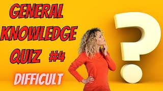 Difficult General Knowledge Quiz #4.  Non-multiple Choice . Pub Quiz Trivia
