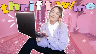how i thrift *ONLINE* (come thrifting with me!)
