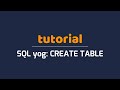SQLyog Tutorial: Create Table