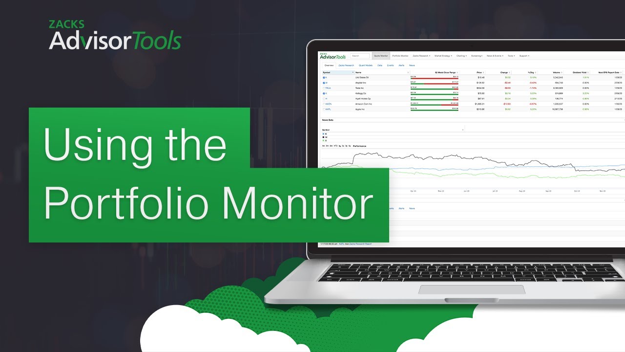 Using The Portfolio Monitor In Advisor Tools - YouTube